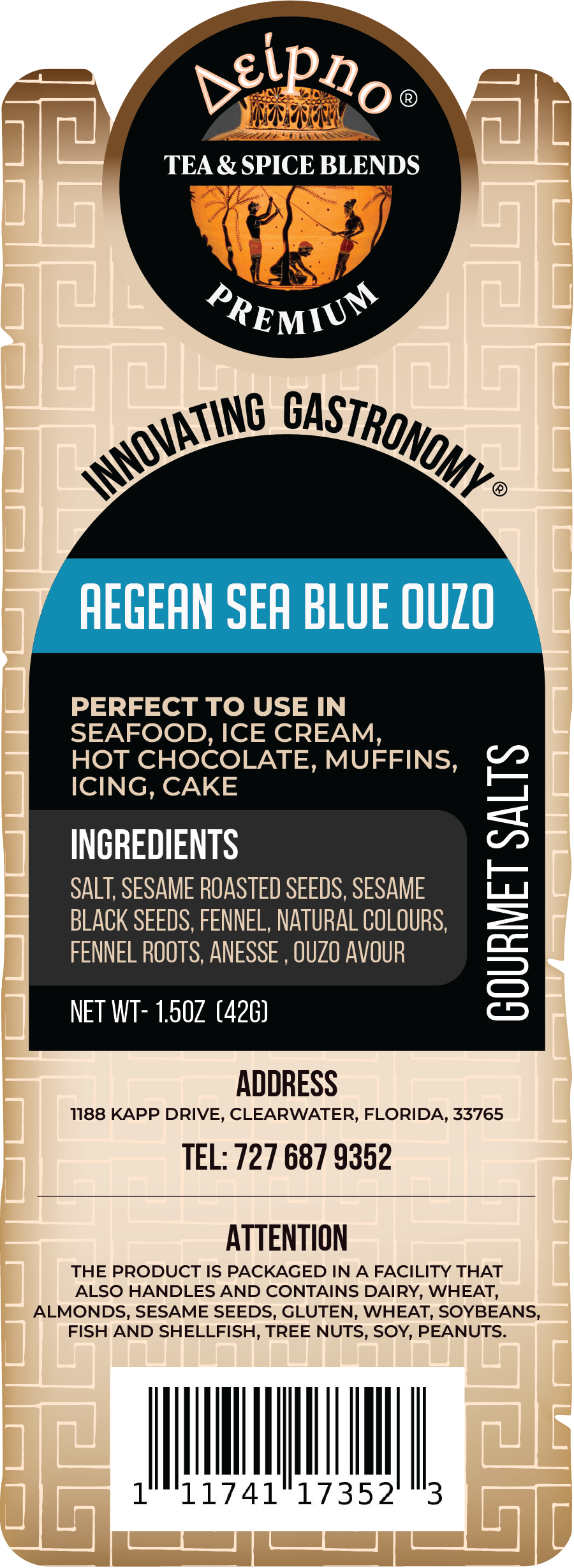 Aegan Sea Blue Ouzo