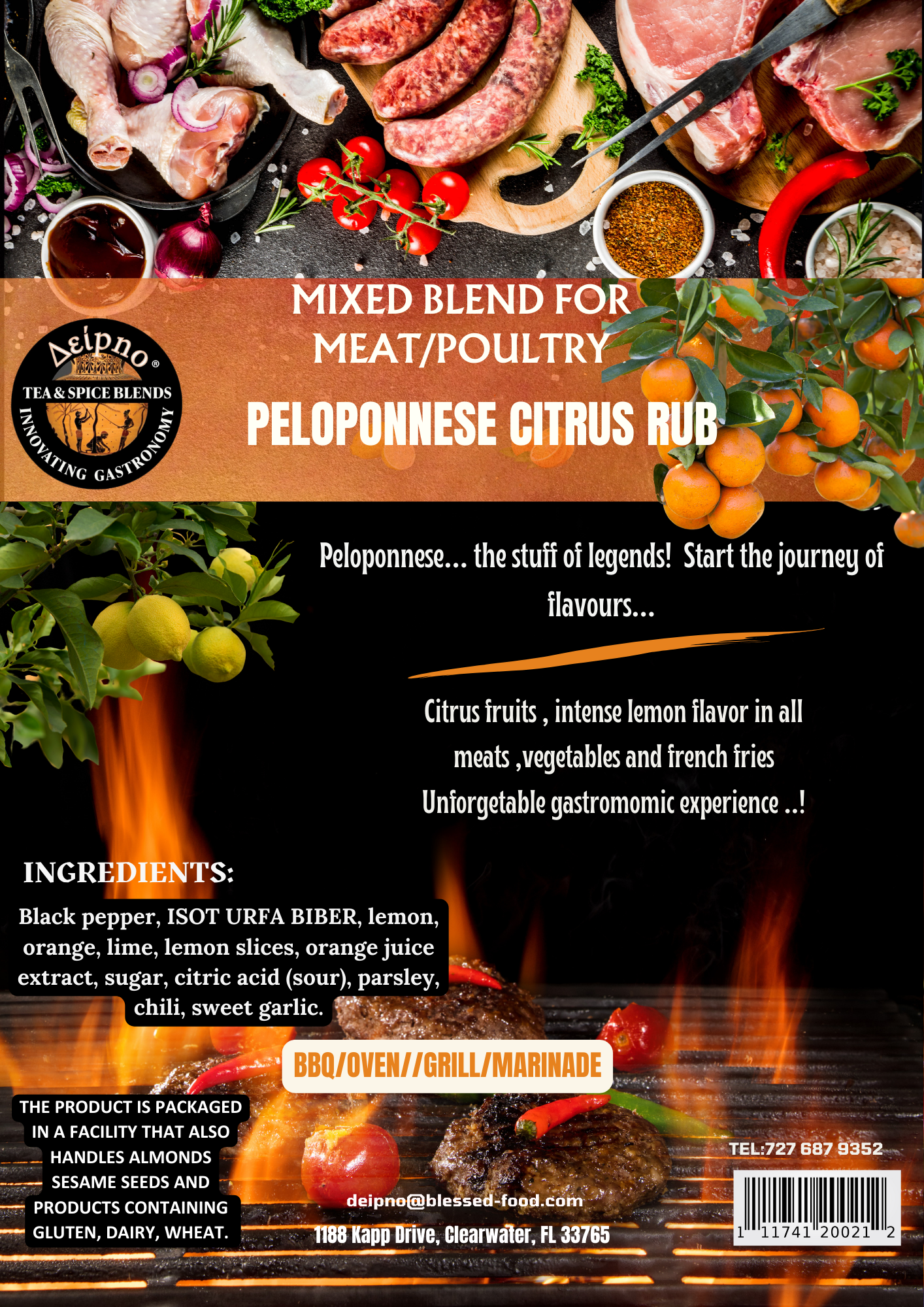 Peloponnese Citrus Rub
