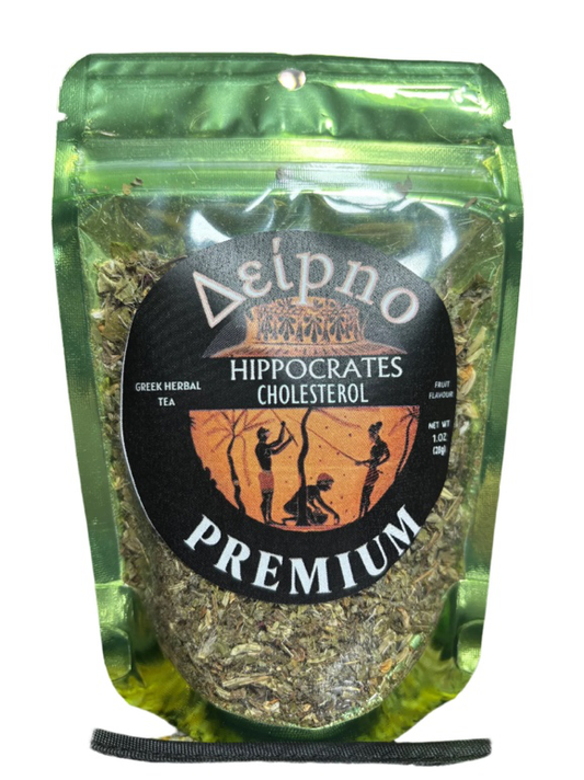 Greek herbal tea blend with hibiscus, milk thistle, fennel, and hawthorn.